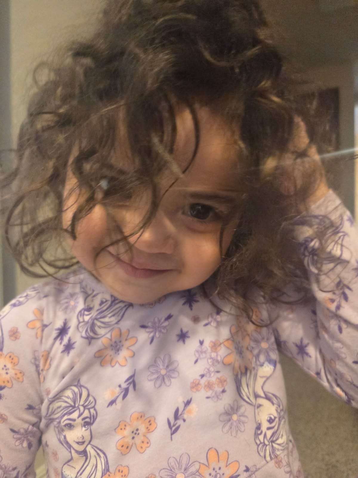 Curly smile
